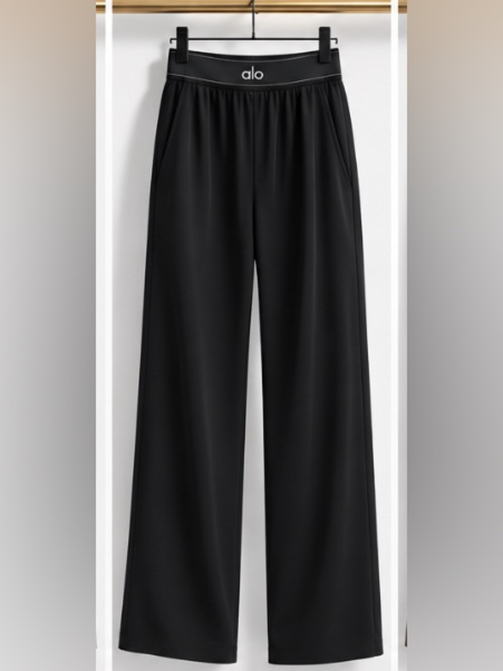 Black Alo Suit Up Trouser (Regular)